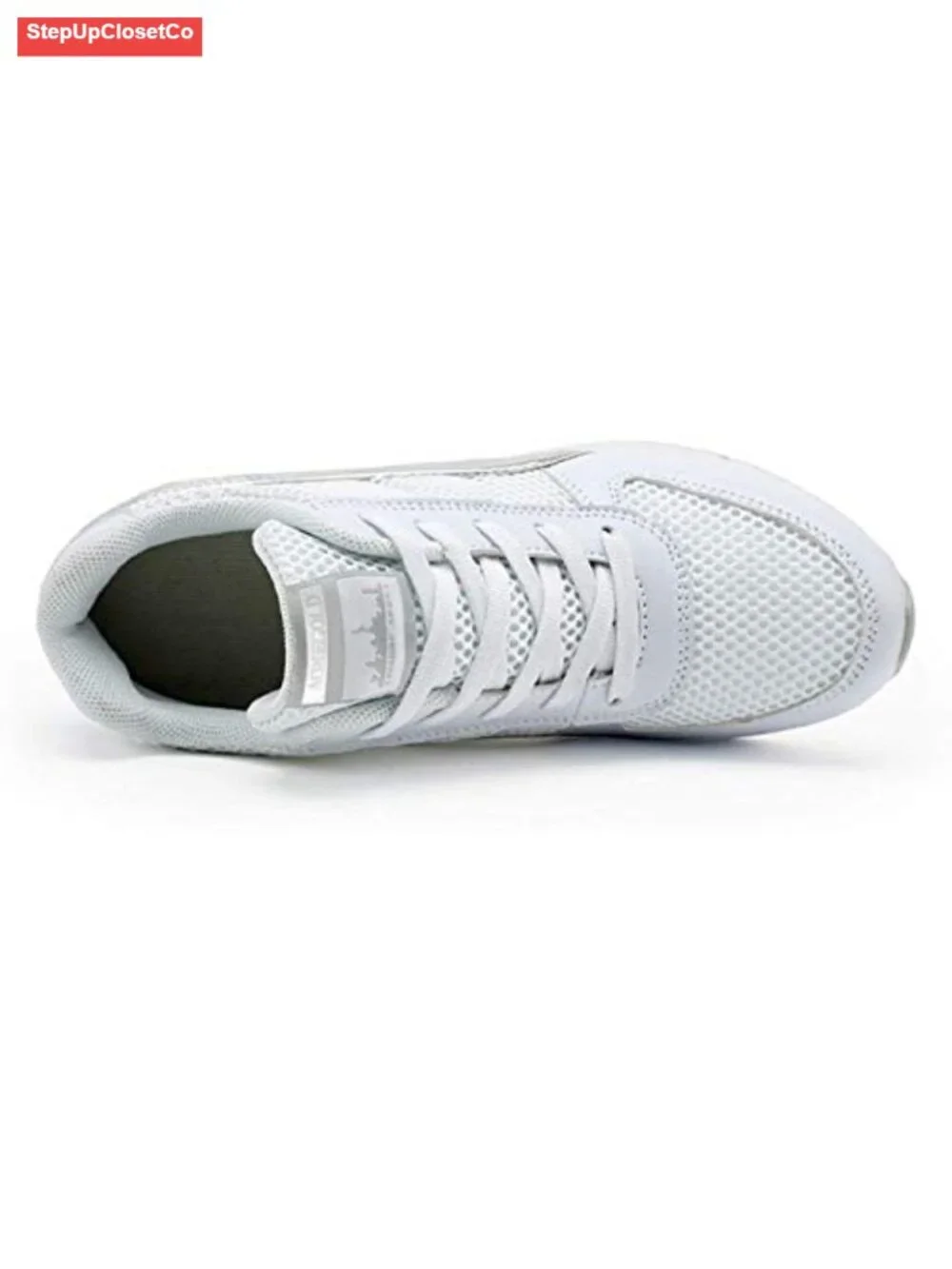 Women's Hidden Wedge Sneakers High Heeled Lightweight Mesh Casual Walking Shoes